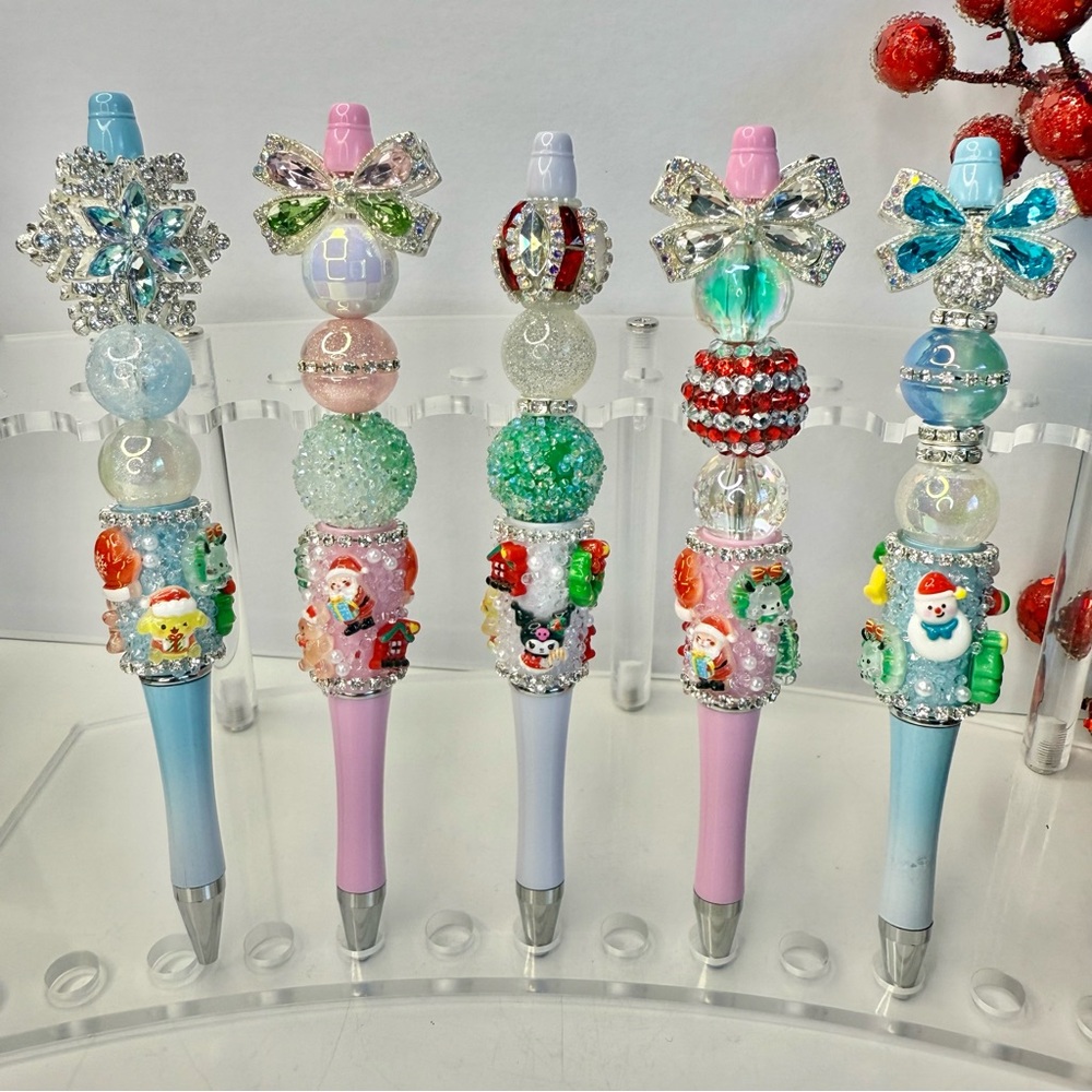 HANDMADE pens, HK Christmas Charms, price for ONE PEN. ✨